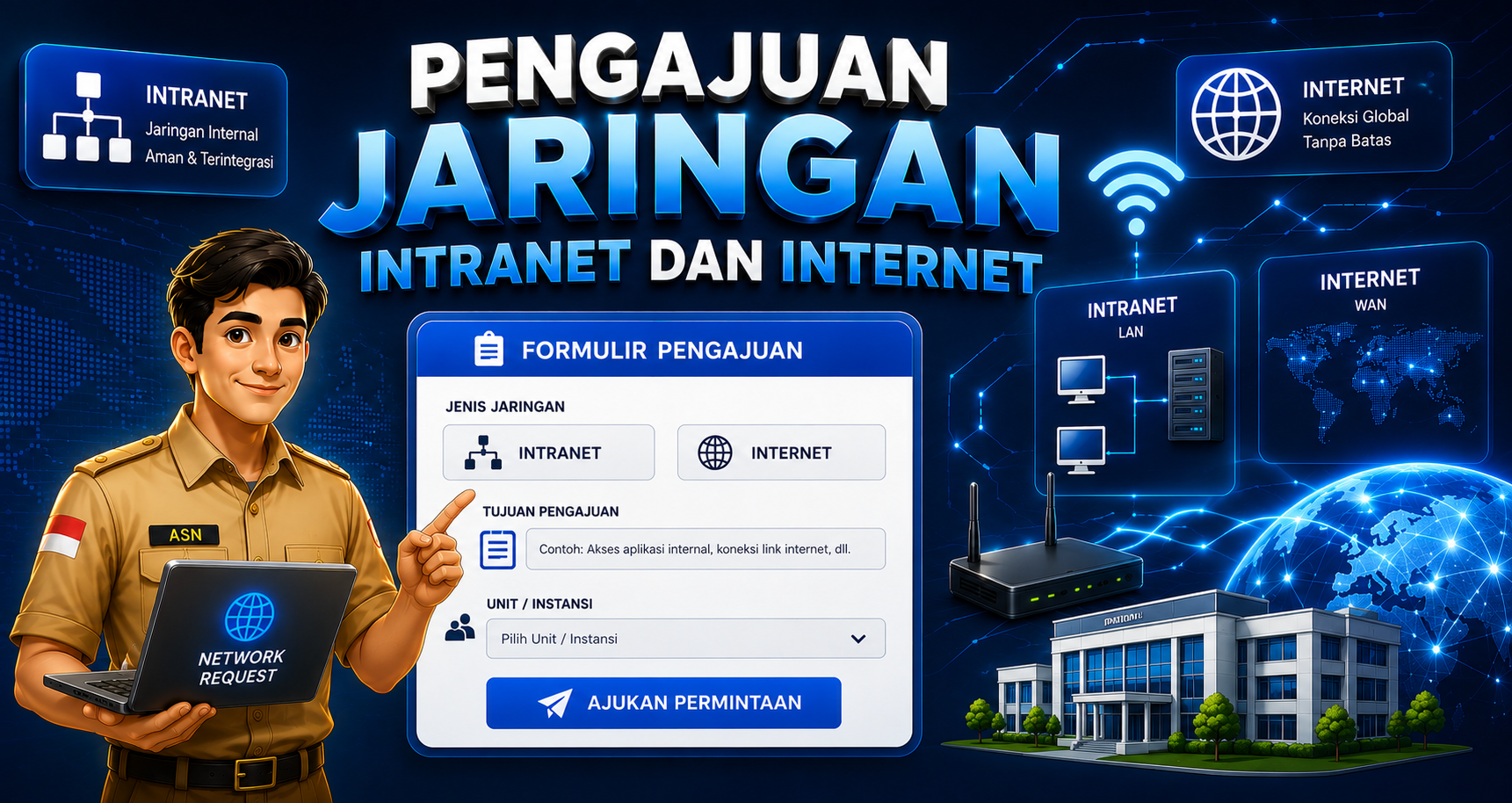 Layanan Pengajuan Jaringan Intranet dan Internet
