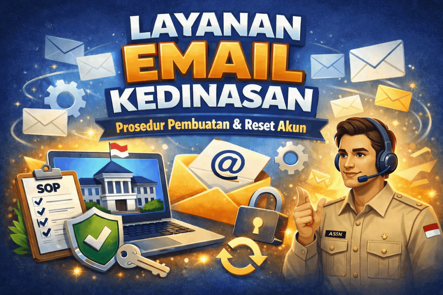 Layanan Pembuatan atau Reset Akun Email Kedinasan
