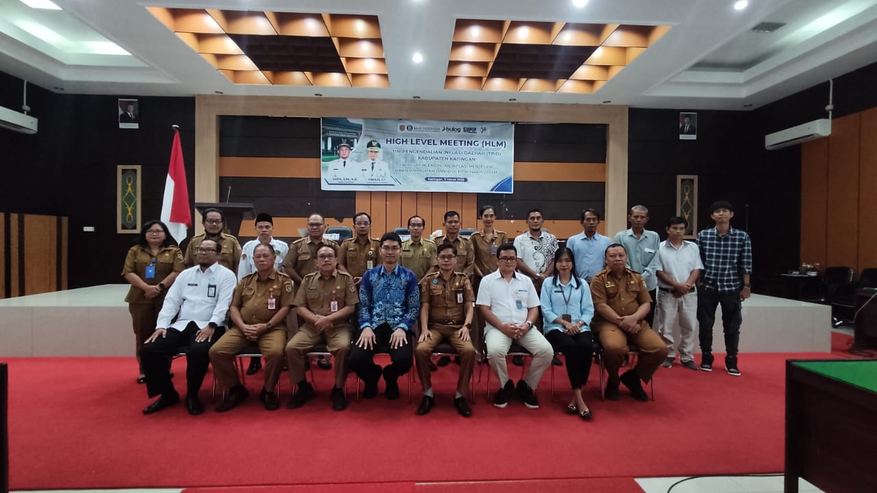Kepala Dinas Kominfostandi Katingan Hadiri High Level Meeting Pengendalian Inflasi Jelang Ramadhan dan Idul Fitri