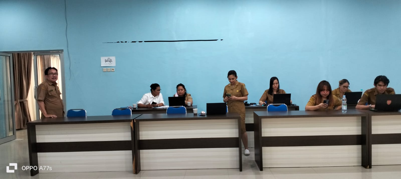 Diskominfostandi  Katingan Laksanakan Kegiatan Pengisian Form Evaluasi Tahap II Program Gerakan Menuju Kota Cerdas