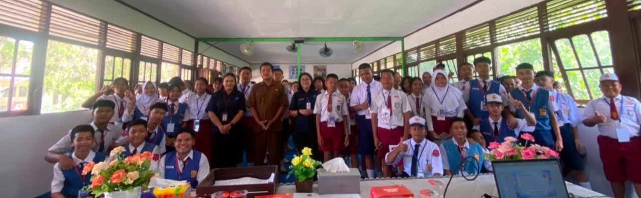 DISKOMINFOSTANDI KATINGAN EDUKASI PELAJAR SMPN 1 KATINGAN HILIR TENTANG BAHAYA NARKOBA SEJAK DINI